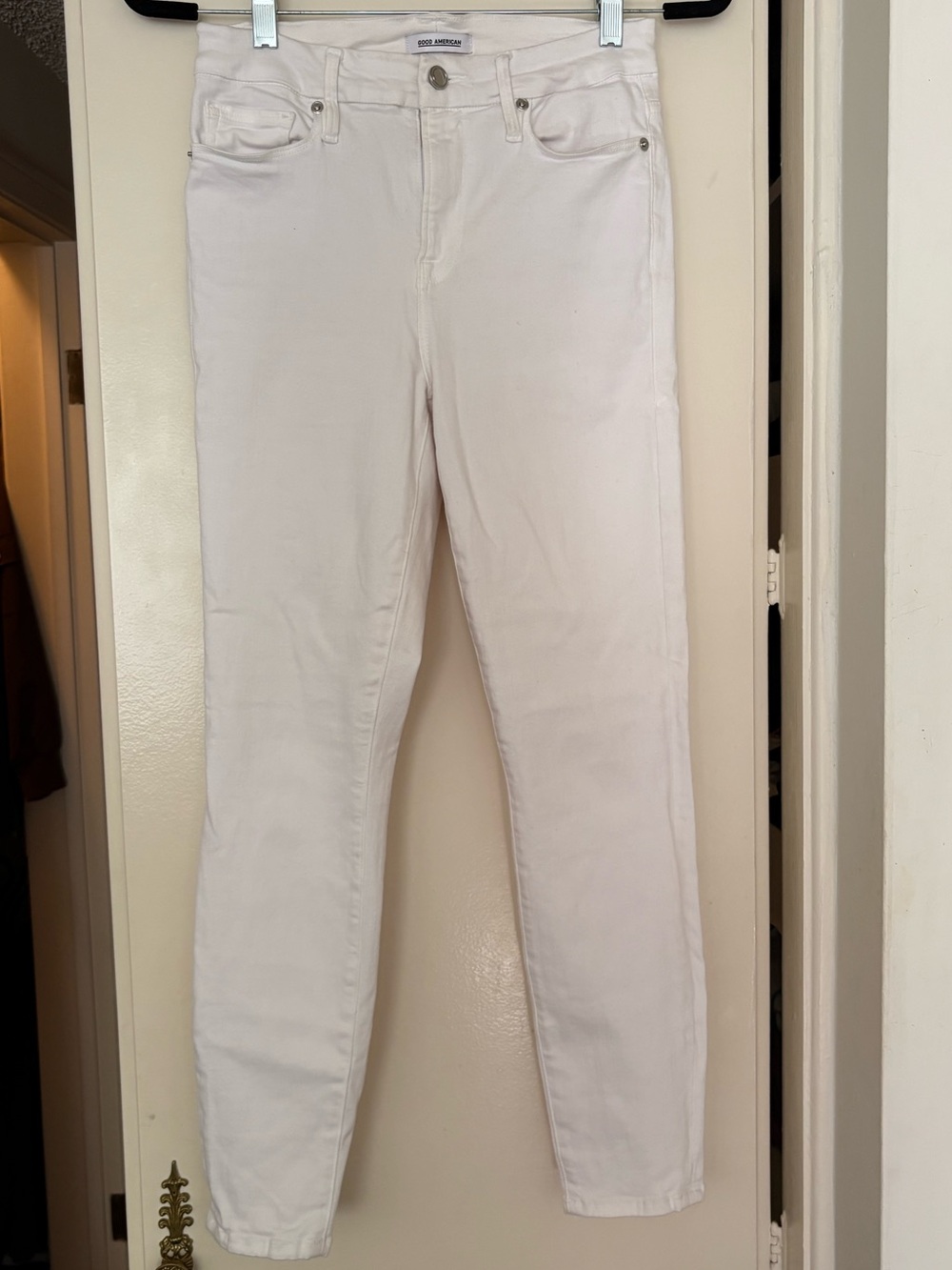 Good American Good Legs White Skinny Jeans Size 6/28
